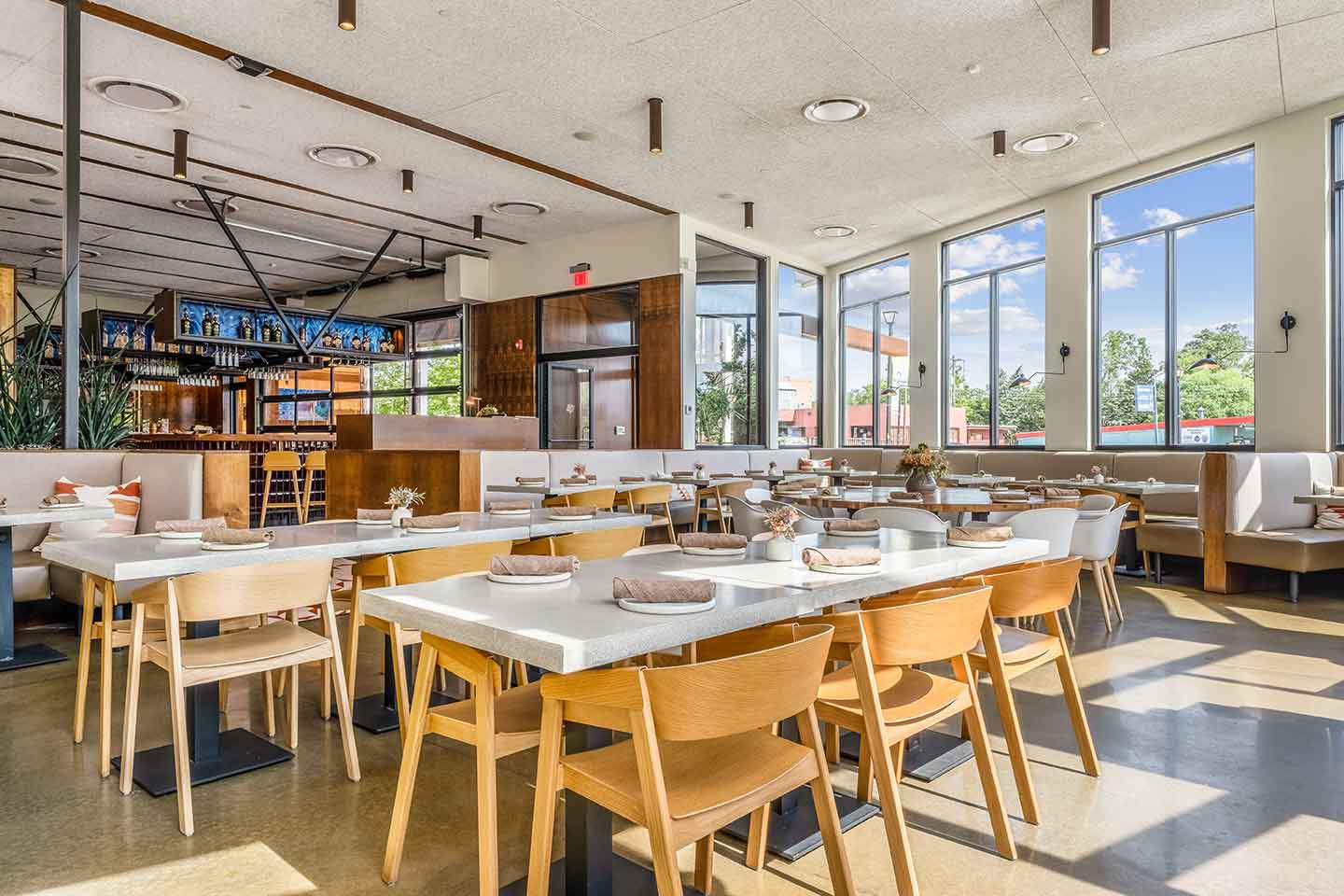 FRIDA southwest dining room with natural light, nature, and beautiful design.